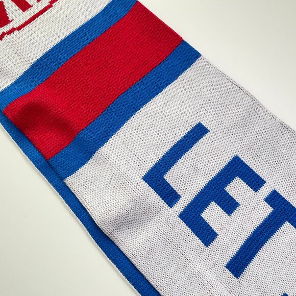 NY Rangers Scarf + MSG Garden Faithful Pin Hockey SGA Lot Let's Go New York NYR - Picture 12 of 15